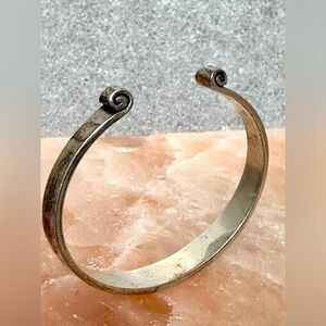 James Avery Retired Bracelet Greek Scroll Cuff 925 Sterling 6.75 26.8g 0684 R